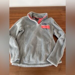 Women’s Patagonia Quarter Button Up Sweatshirt/Sweater- size: medium